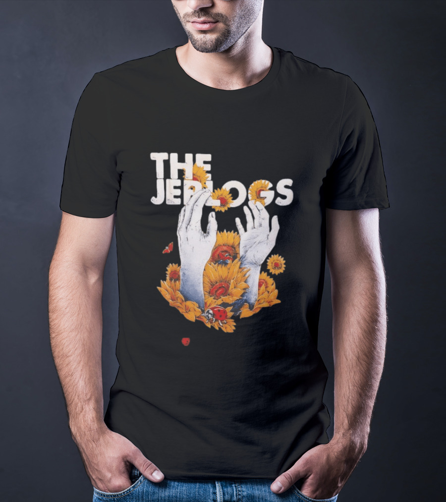 The Jep Logs Sunflowers And Ladybugs Blossoming Hands T-Shirt