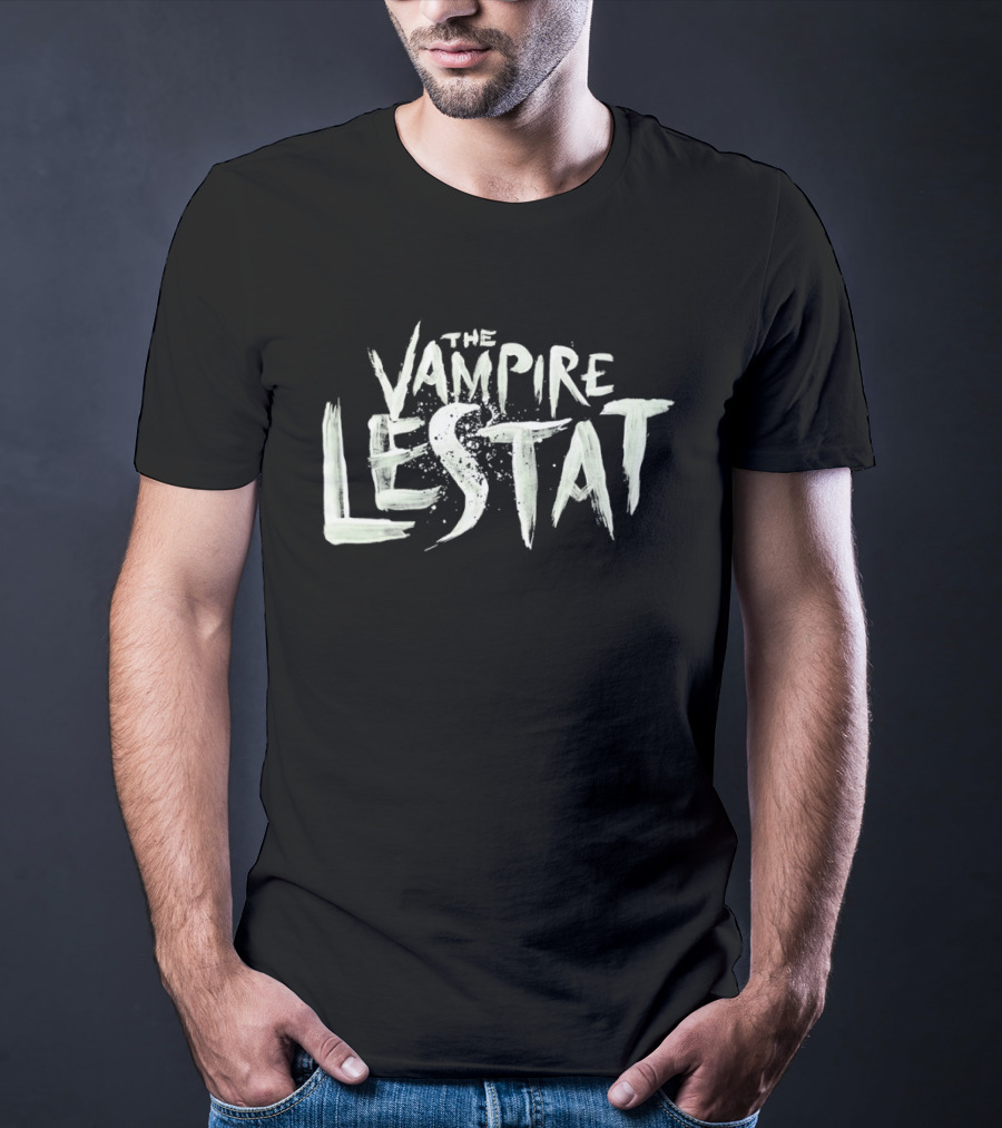 The Vampire Lestat Text Art With Distressed Brushstroke T-Shirt