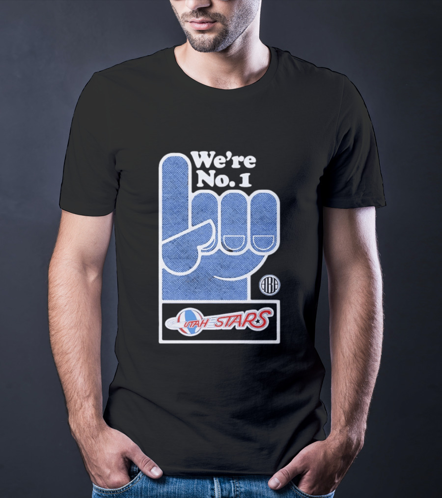 Utah Stars 1971 ABA Champs We're No 1 Foam Finger T-Shirt
