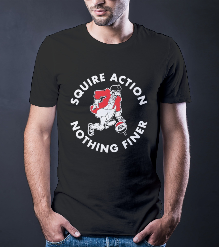 Squire Action ABA Nothing Finer Retro Basketball T-Shirt