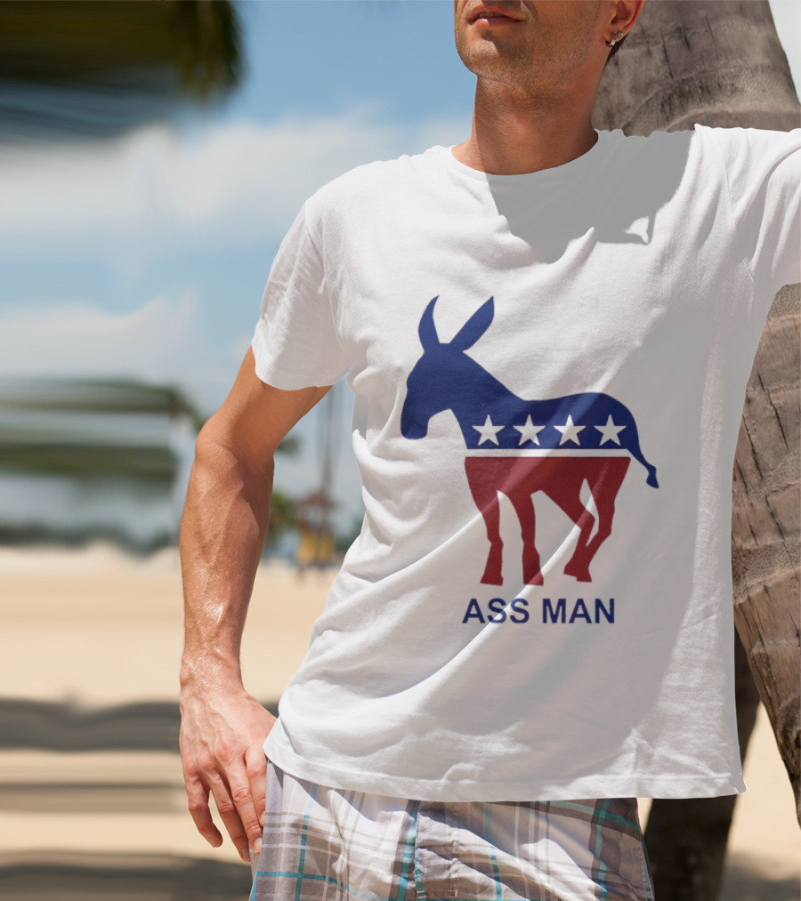Ass Man Democratic Party Donkey Stars T-Shirt