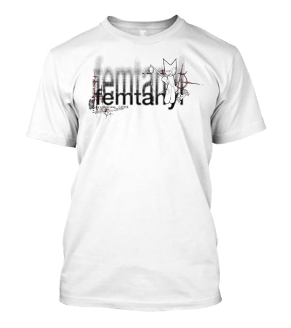 Femtanyl We Will Not Stop Runesleeve Red Black Abstract T-Shirt