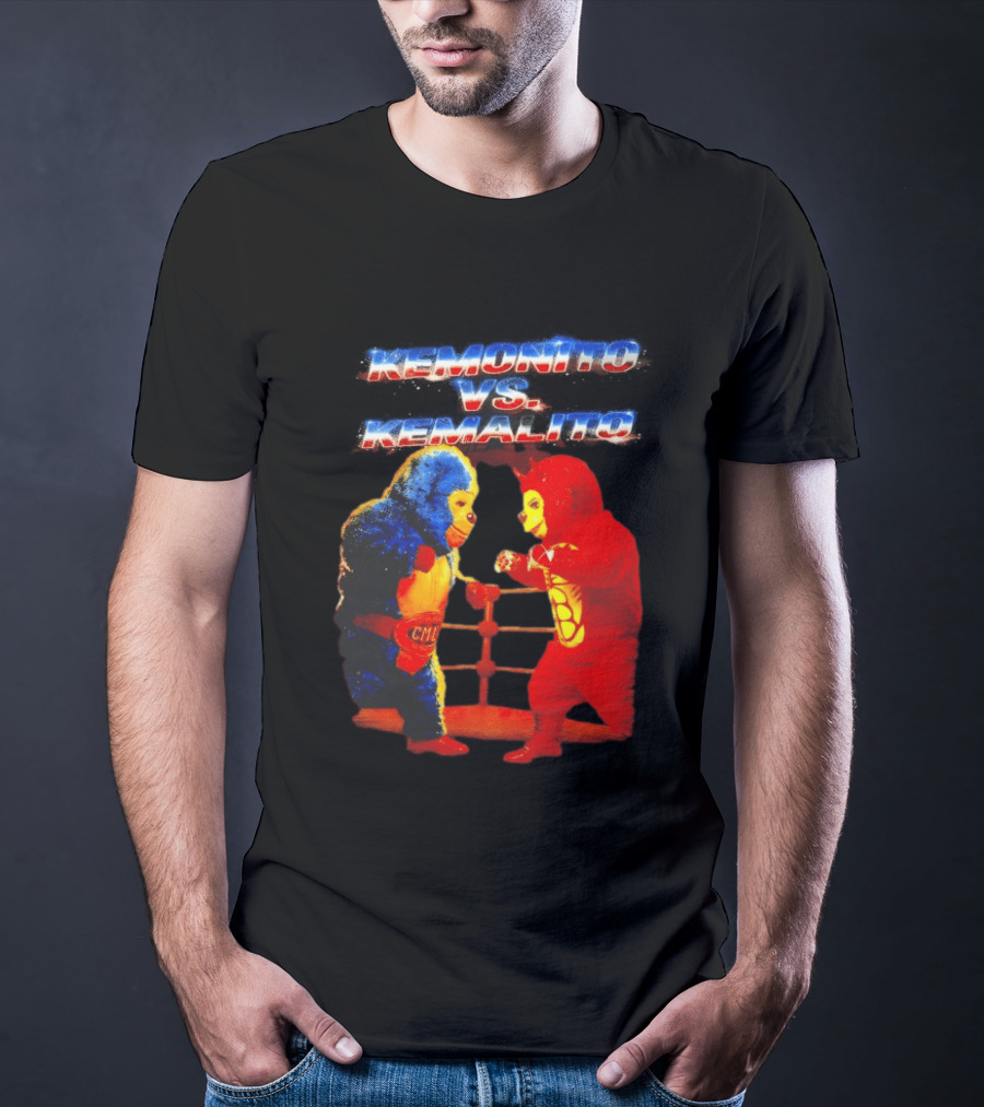Kemonito Vs Kemalito Colorful Wrestling Showdown T-Shirt