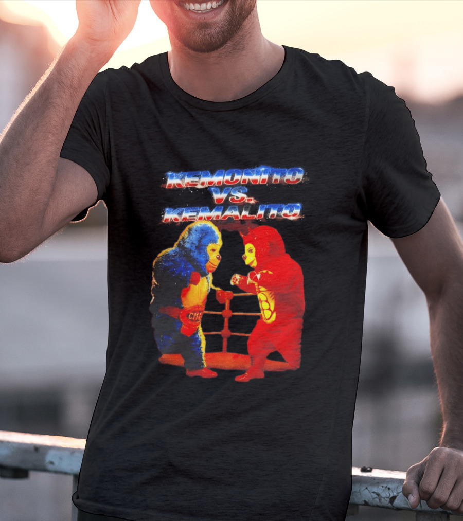 Kemonito Vs Kemalito Colorful Wrestling Showdown T-Shirt