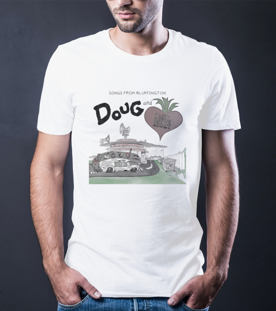 Songs From Bluffington Doug And The Beets Killer Tofu Tour Vintage Cartoon Music Festival T-Shirt