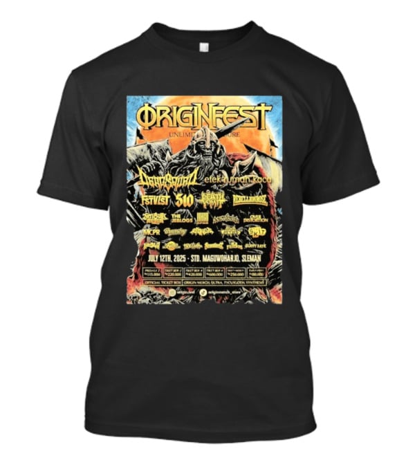 Origin Fest Unlimited Pressure 2025 Dragon Spirit July 12 Sleman Maguwoharjo Stadium T-Shirt