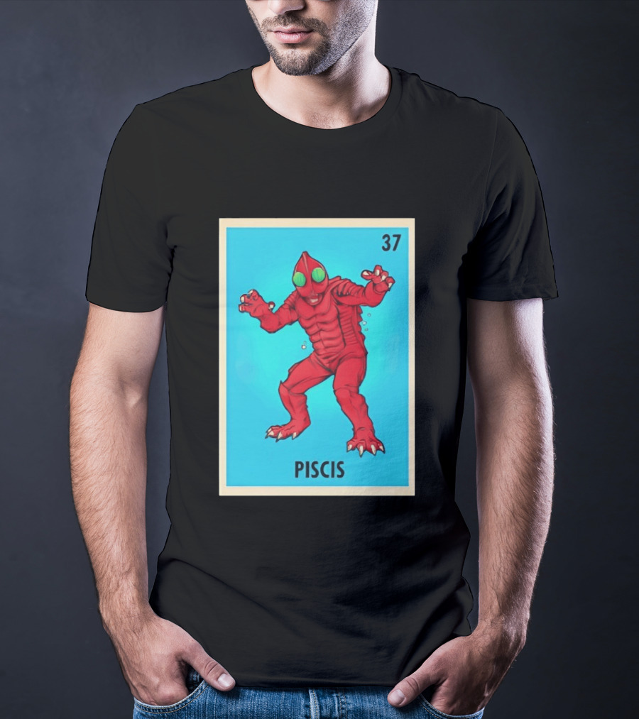 Piscis Card 37 Loteria Monster T-Shirt