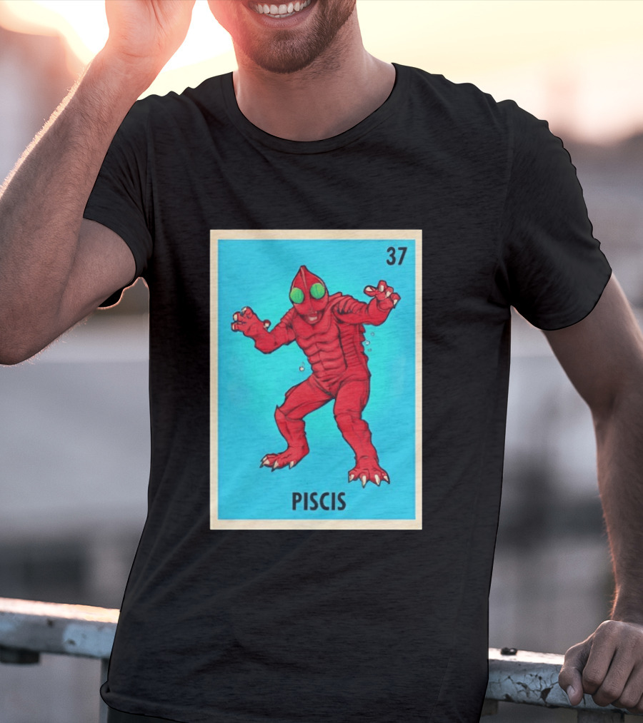 Piscis Card 37 Loteria Monster T-Shirt