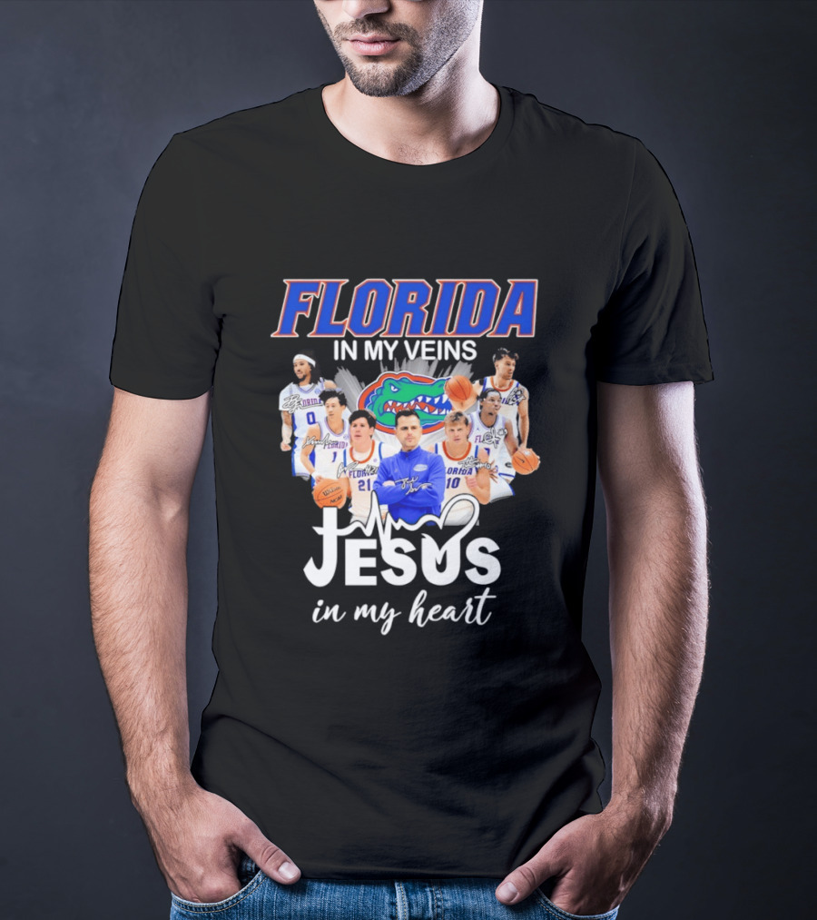 Florida Gators Coach Todd Golden Players Jesus In My Heart T-Shirt