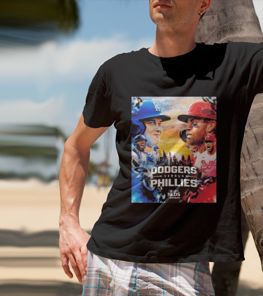 Los Angeles Dodgers Versus Philadelphia Phillies 2025 MLB NLDS Epic Showdown T-Shirt