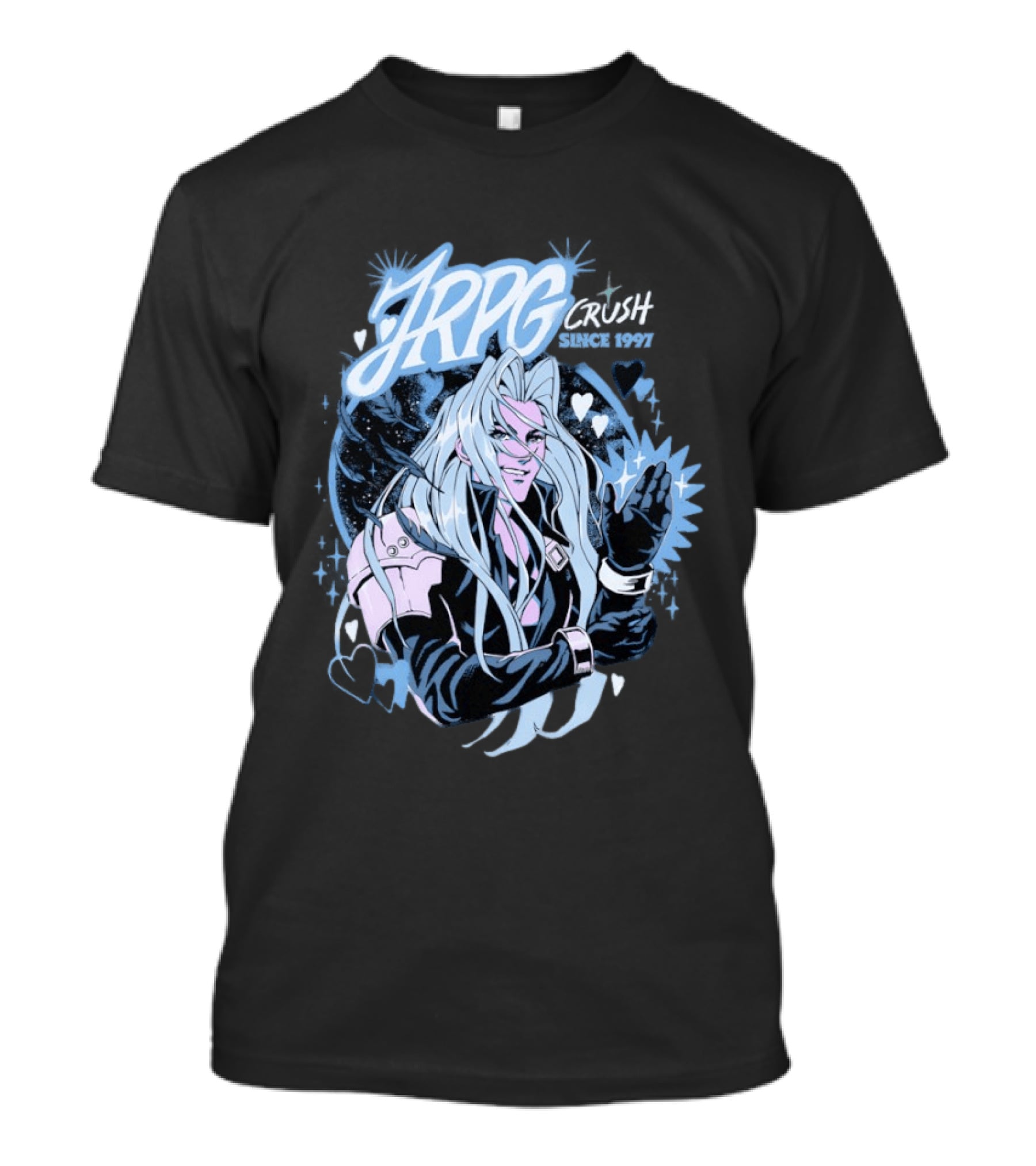 Sefikura JRPG Crush Iconic Character Tribute Since 1997 T-Shirt