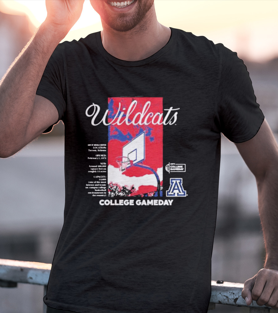 Arizona Wildcats Basketball College Gameday T-Shirt