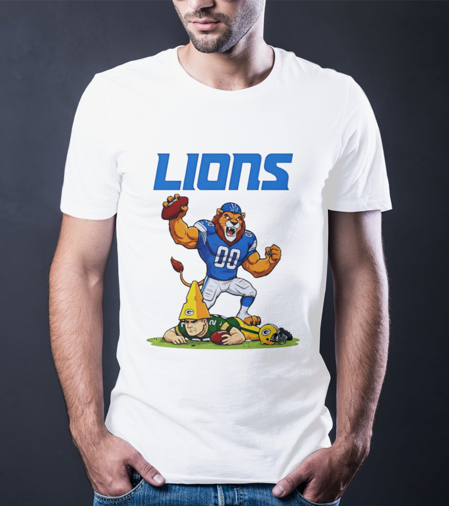 Detroit Lions Rivalry Celebration Against Green Bay Packers T-Shirt