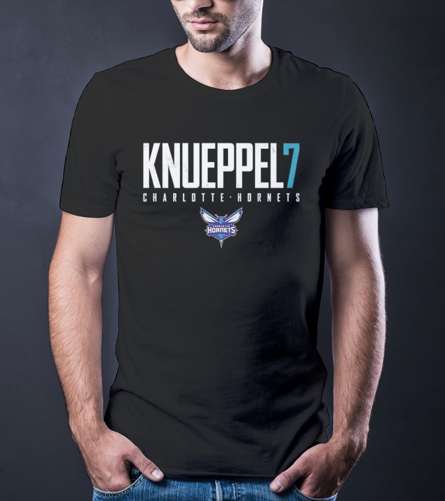 Knueppel 7 Charlotte Hornets Basketball Team NBA Fan Gear T-Shirt
