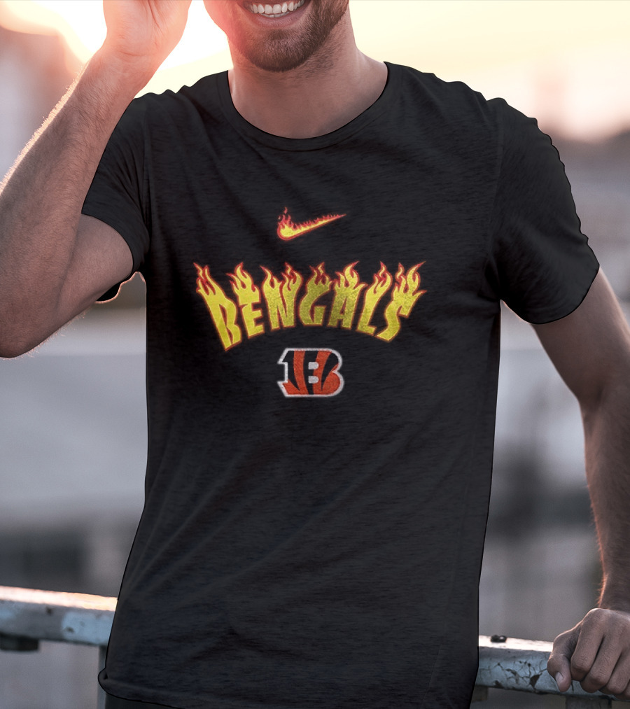 Cincinnati Bengals Nike Firewave Who Dey B T-Shirt