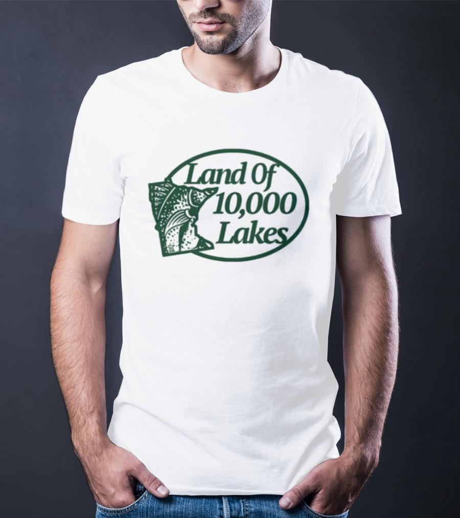 Land Of 10000 Lakes Fish Minnesota T-Shirt