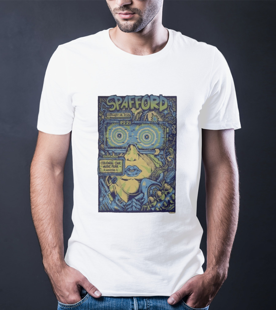 Spafford February 18 2026 Colonial Oak Music Park St Augustine FL Psychedelic T-Shirt