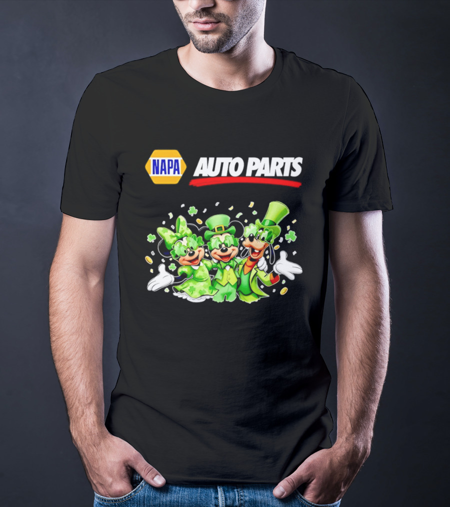 NAPA Auto Parts Mickey Mouse St Patrick's Day T-Shirt