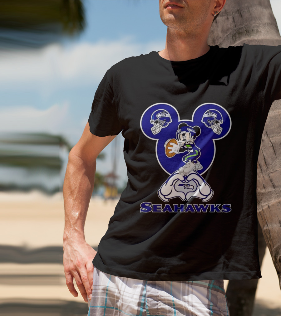 Mickey Mouse Seattle Seahawks Football Fanatic Collection T-Shirt