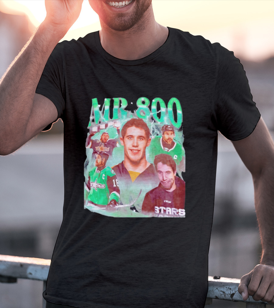 Curtis McKenzie Mr 800 Dallas Stars 16 Hockey Celebration T-Shirt