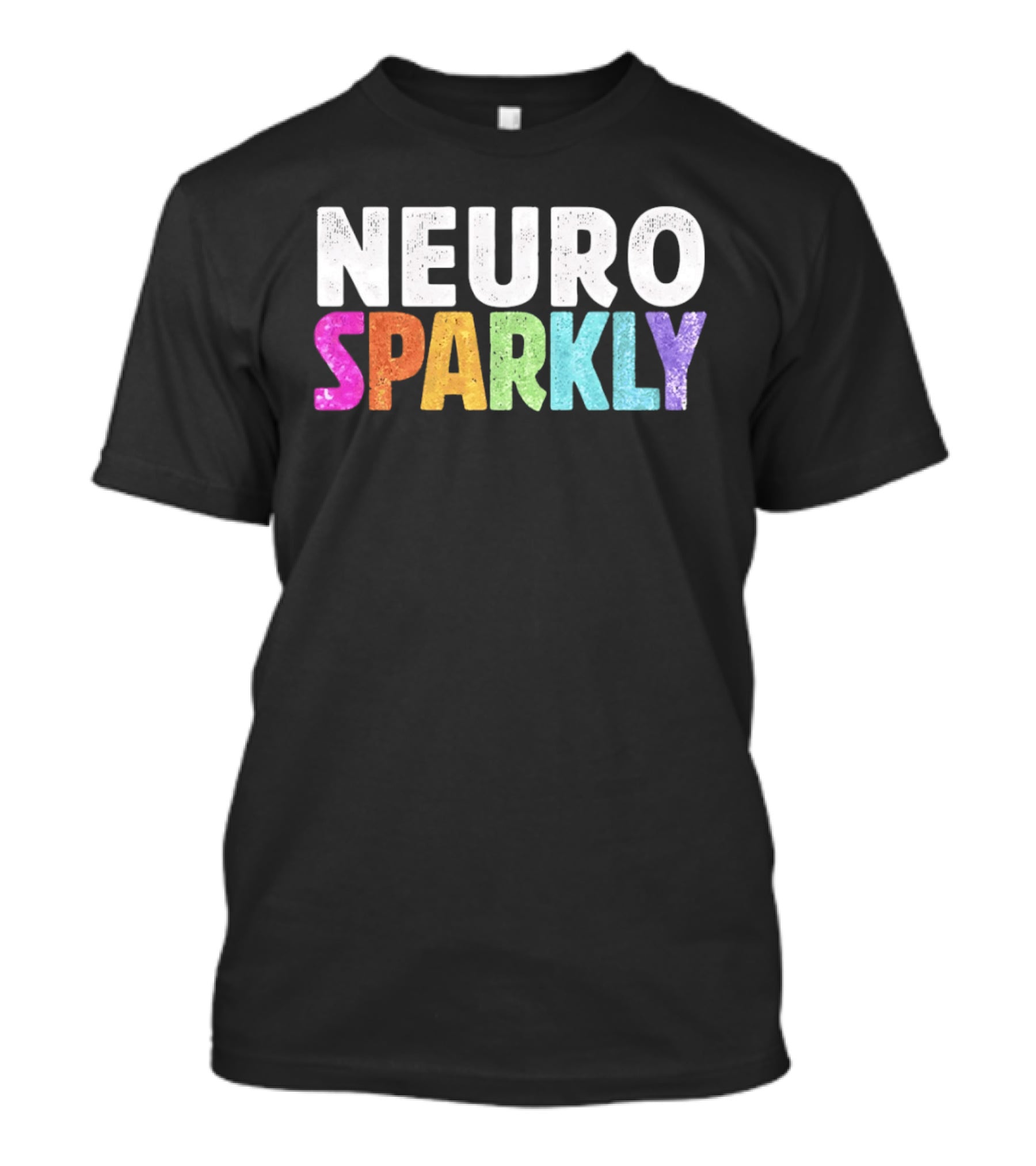 Neuro Sparkly Rainbow Glitter T-Shirt