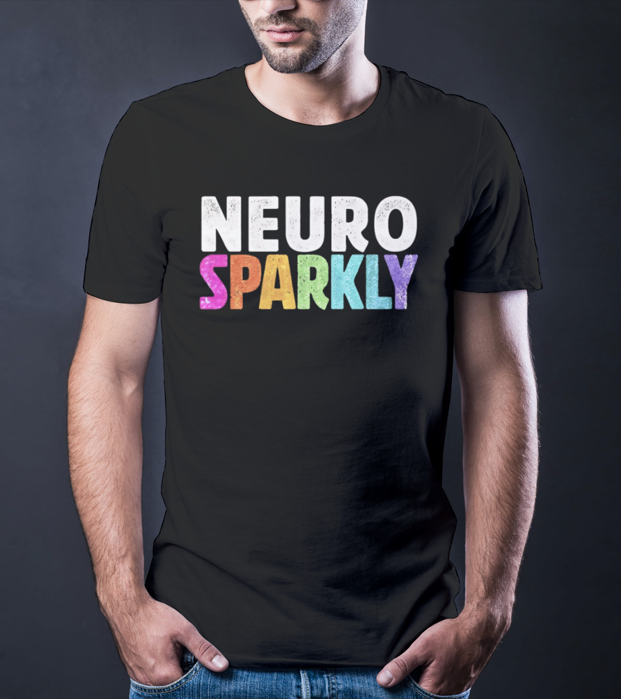 Neuro Sparkly Rainbow Glitter T-Shirt