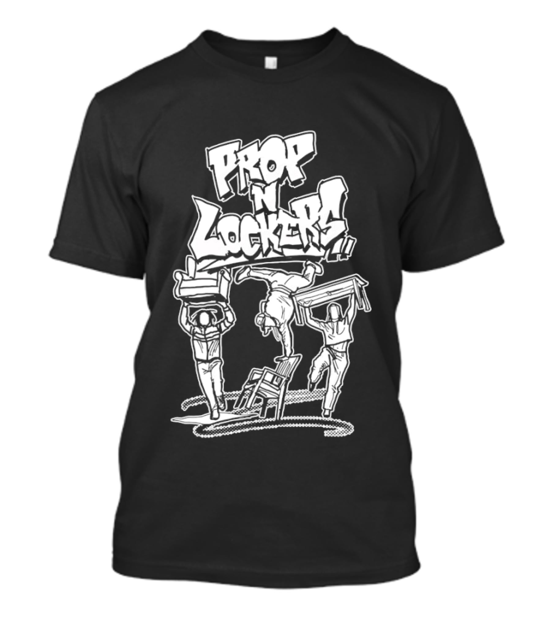 Prop N Locker Breakdance Crew Graffiti T-Shirt