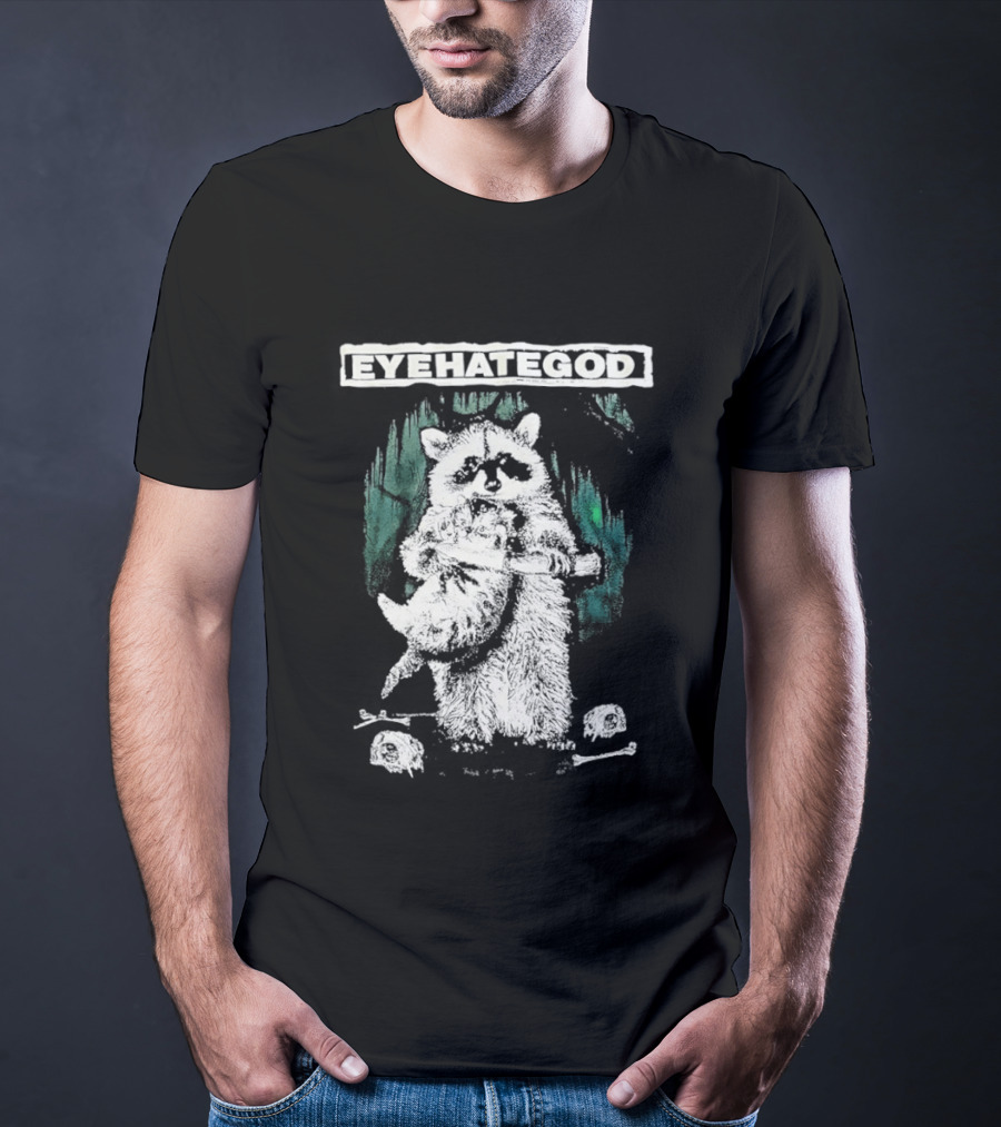 Raccoon Eyehategod Band Merchandise T-Shirt