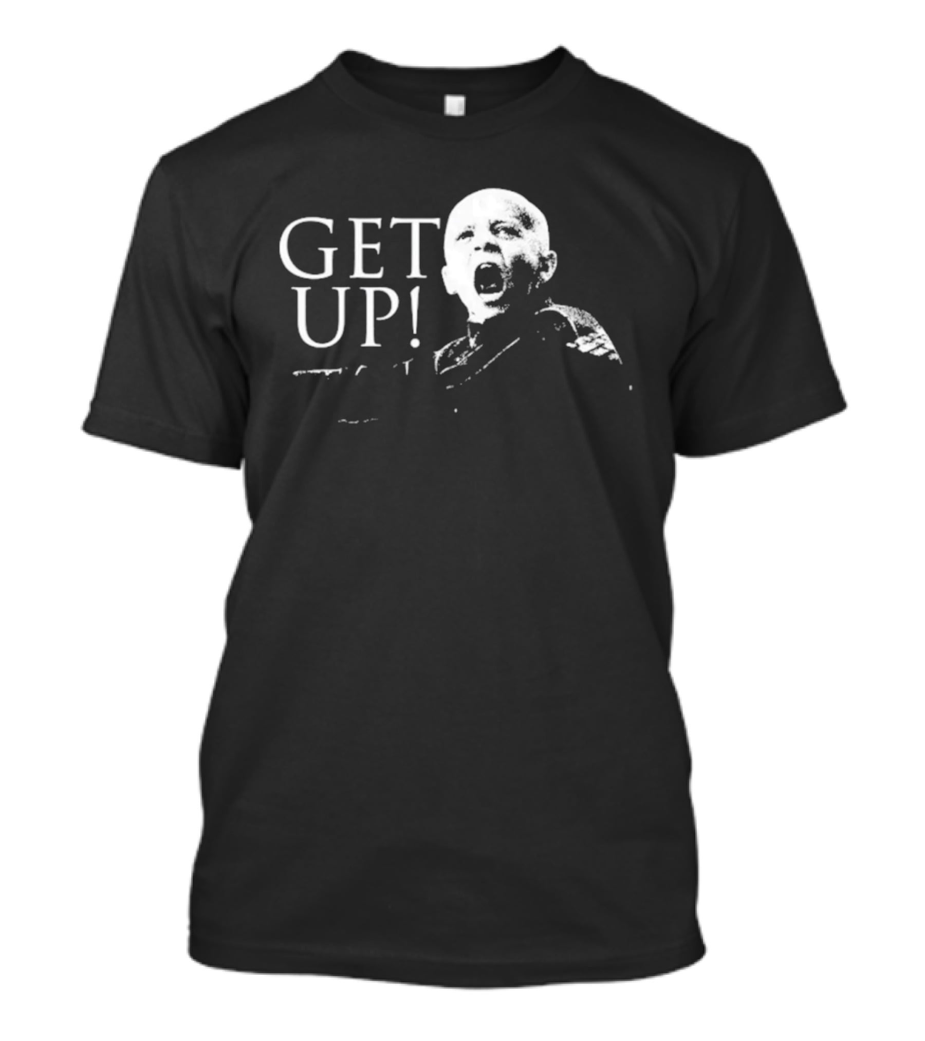 Get Up Clancy Motivational Yelling Expression T-Shirt