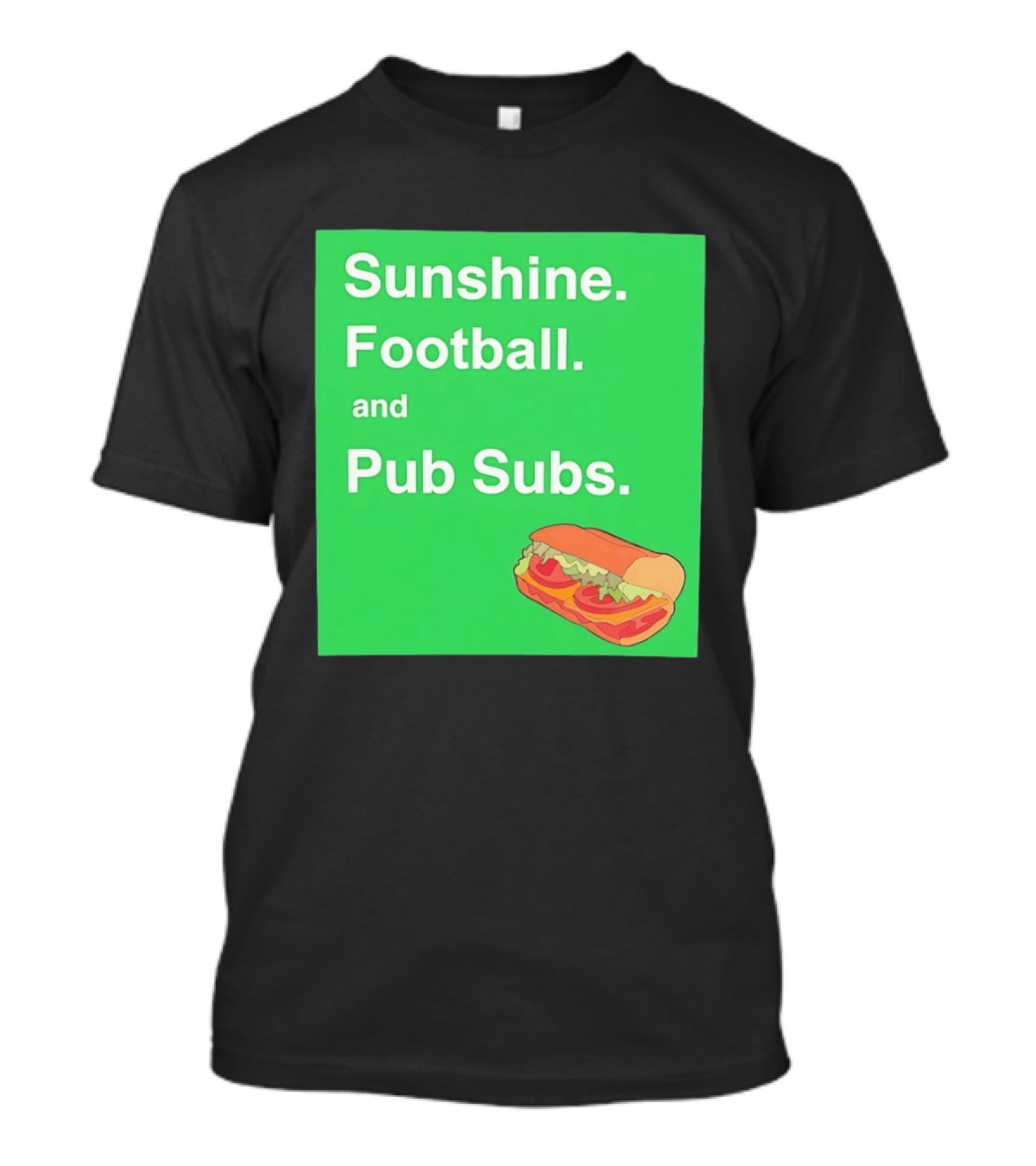 Sunshine Football And Pub Subs Nostalgic Vibes T-Shirt