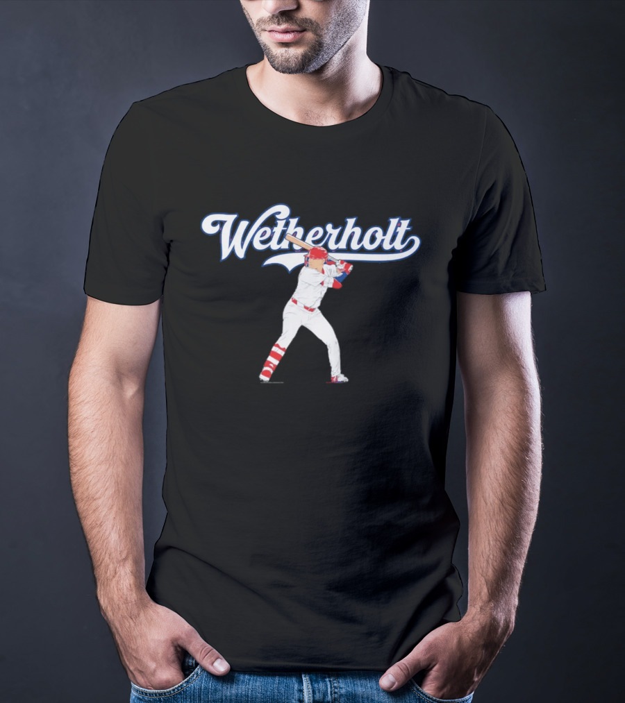 Wetherholt St. Louis Cardinals Baseball Swing Athletic T-Shirt