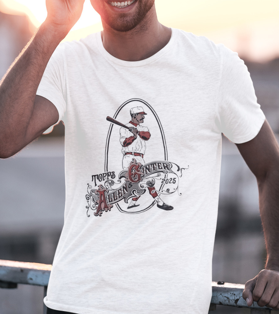 Allen And Ginter 2025 Vintage Baseball Player T-Shirt