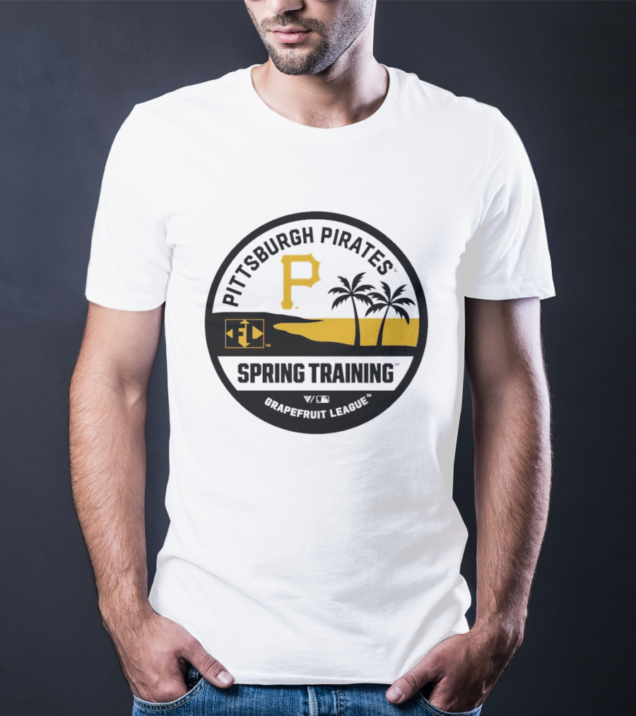 Pittsburgh Pirates Spring Training Luxe Knit Grapefruit League Palm Trees T-Shirt