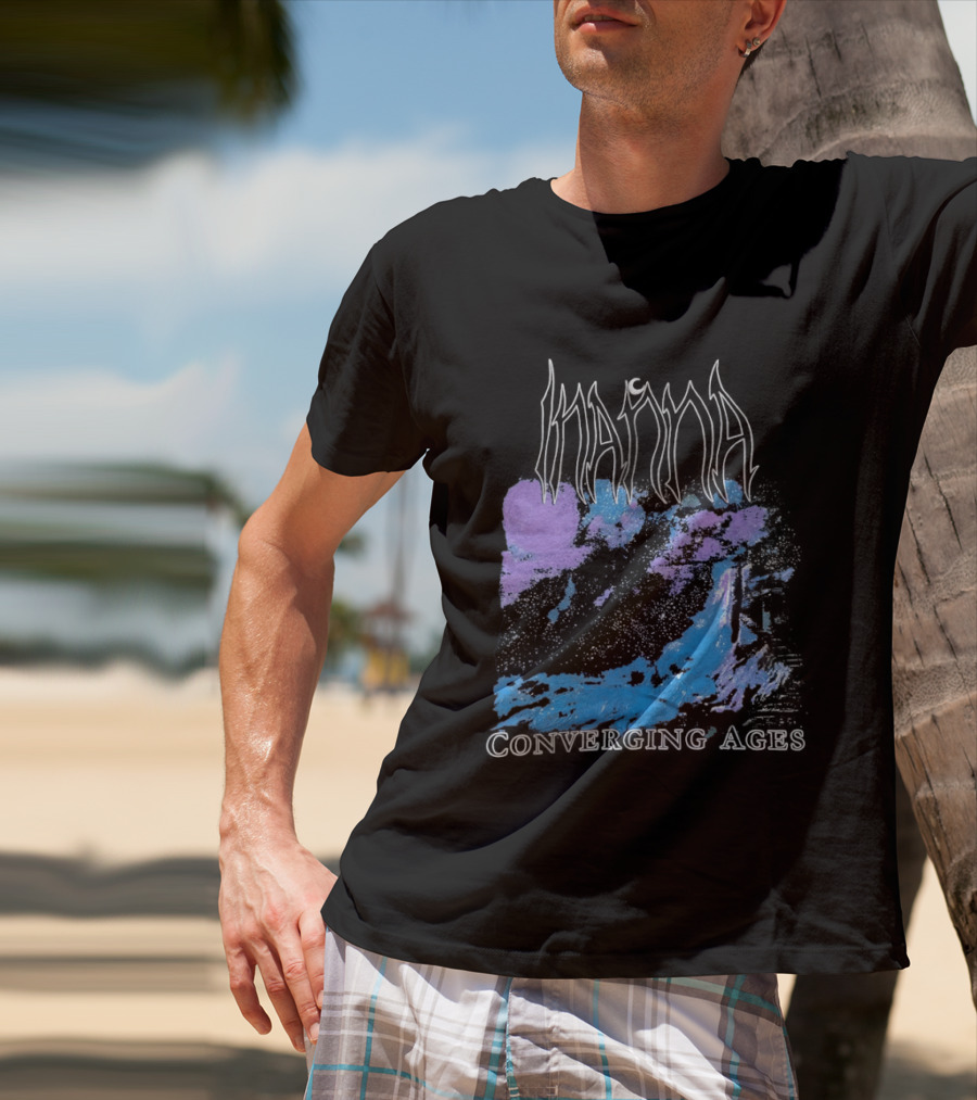 Inanna Converging Ages Abstract Purple And Blue T-Shirt