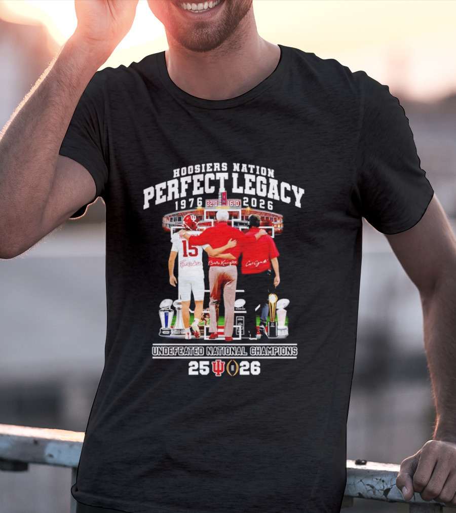 Indiana Hoosiers Coach And Player Nation Perfect Legacy T-Shirt