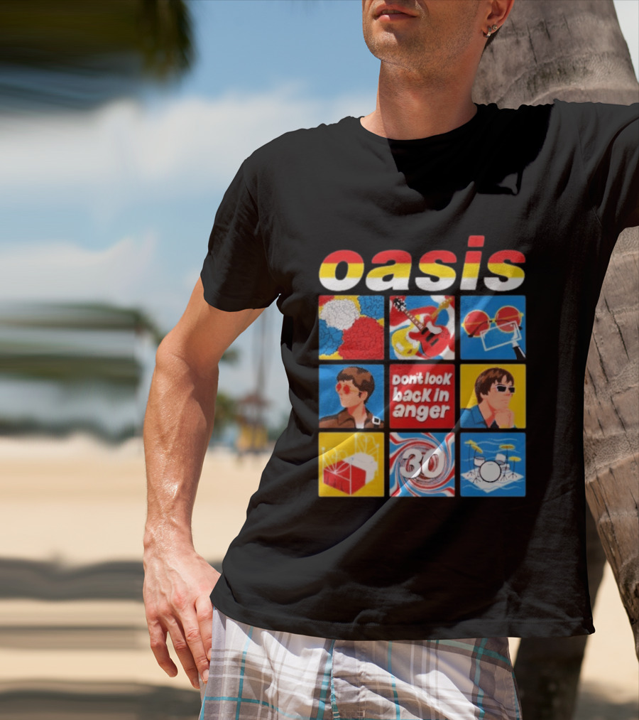 Oasis Don't Look Back In Anger 30 Years Celebration T-Shirt