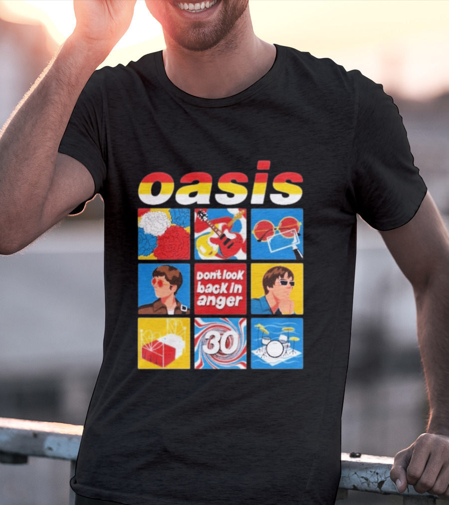 Oasis Don't Look Back In Anger 30 Years Celebration T-Shirt