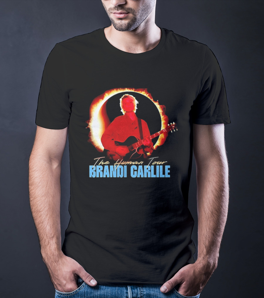 Brandi Carlile The Human Tour Eclipse Guitar T-Shirt
