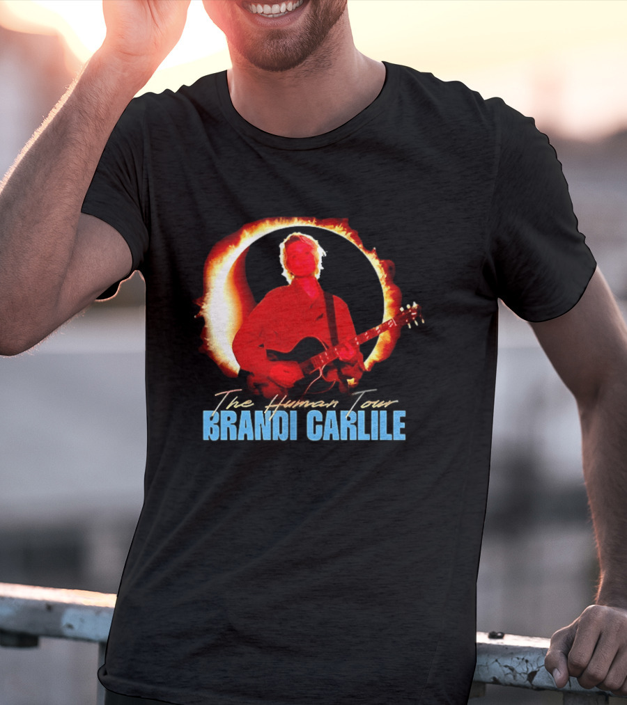 Brandi Carlile The Human Tour Eclipse Guitar T-Shirt