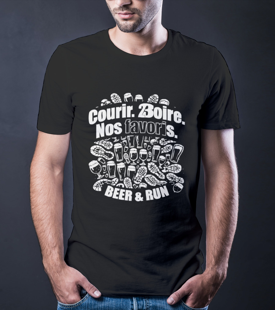 Courir Boire Nos Favoris Beer & Run Fun Event T-Shirt