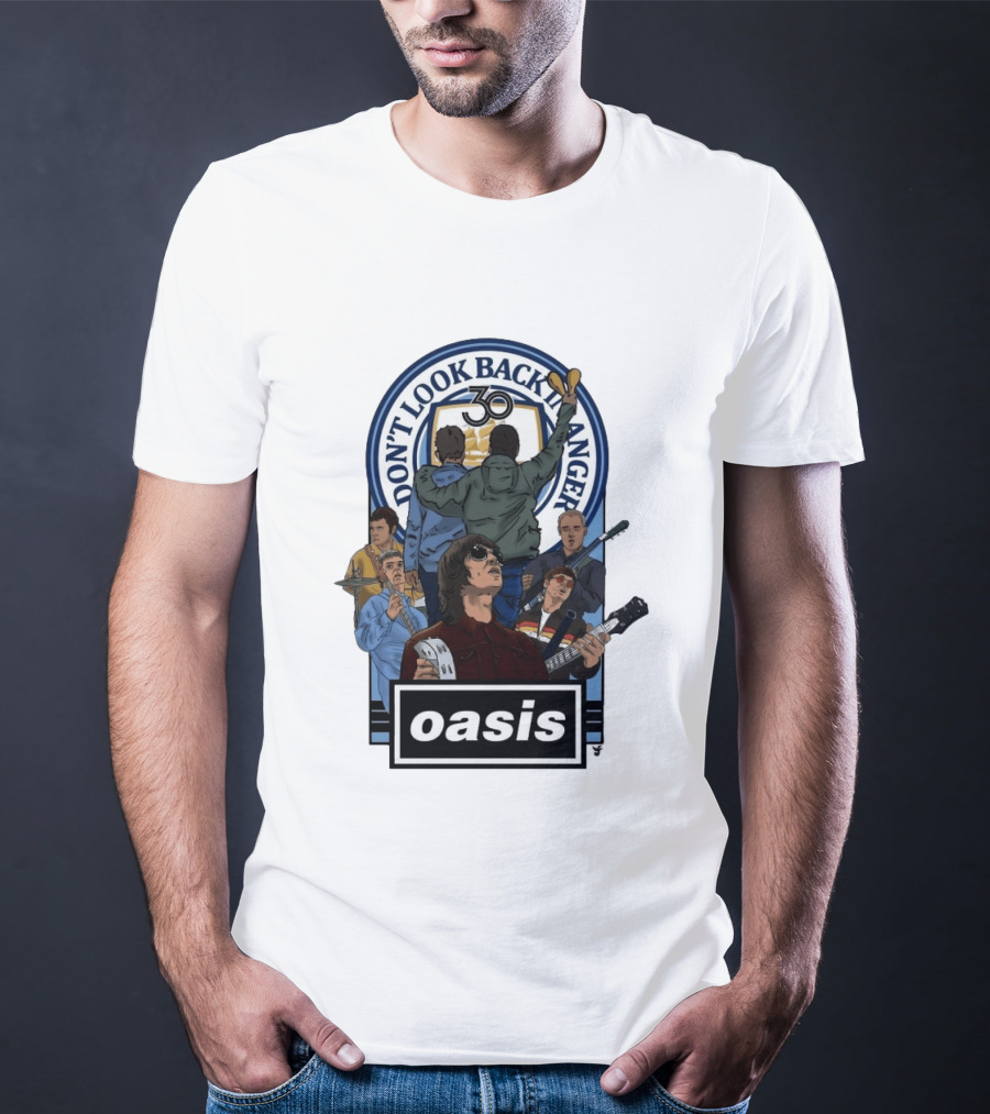Don't Look Back In Anger Oasis 30th Anniversary Celebration T-Shirt