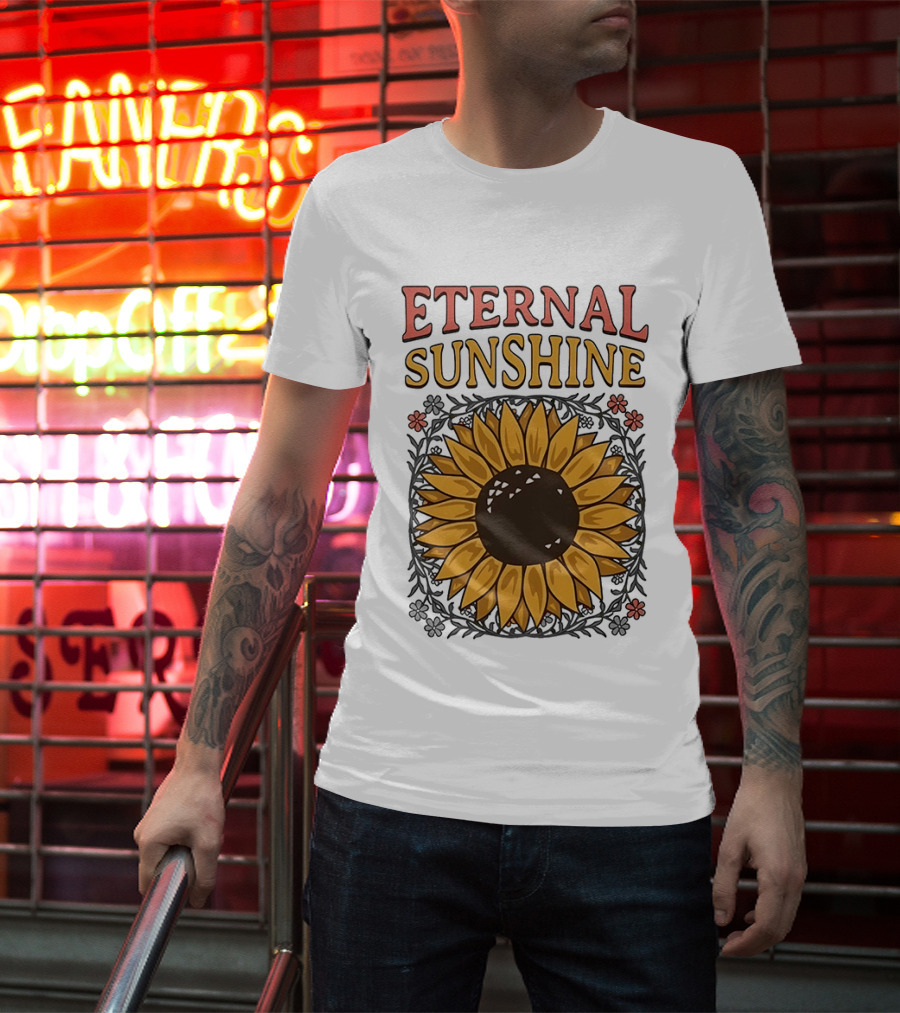 Eternal Sunshine Sunflower Blossom Floral T-Shirt
