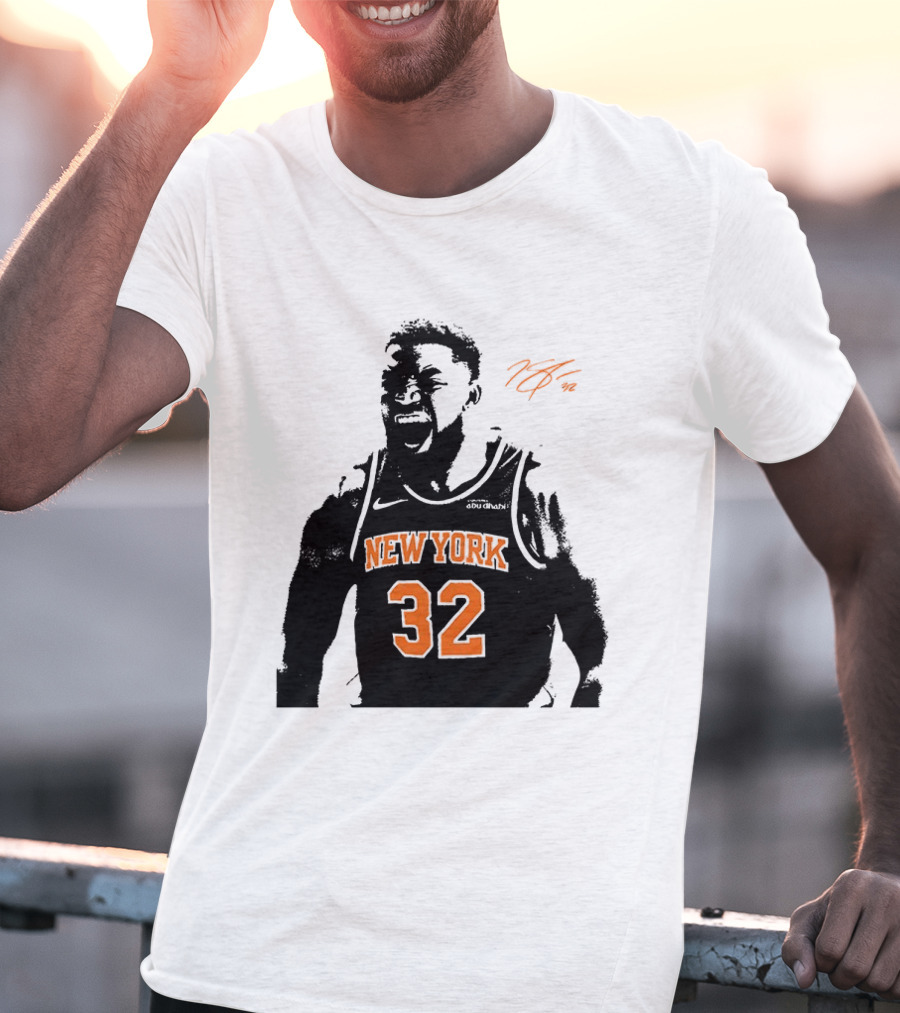 Karl Anthony Towns New York 32 Signature Knicks T-Shirt