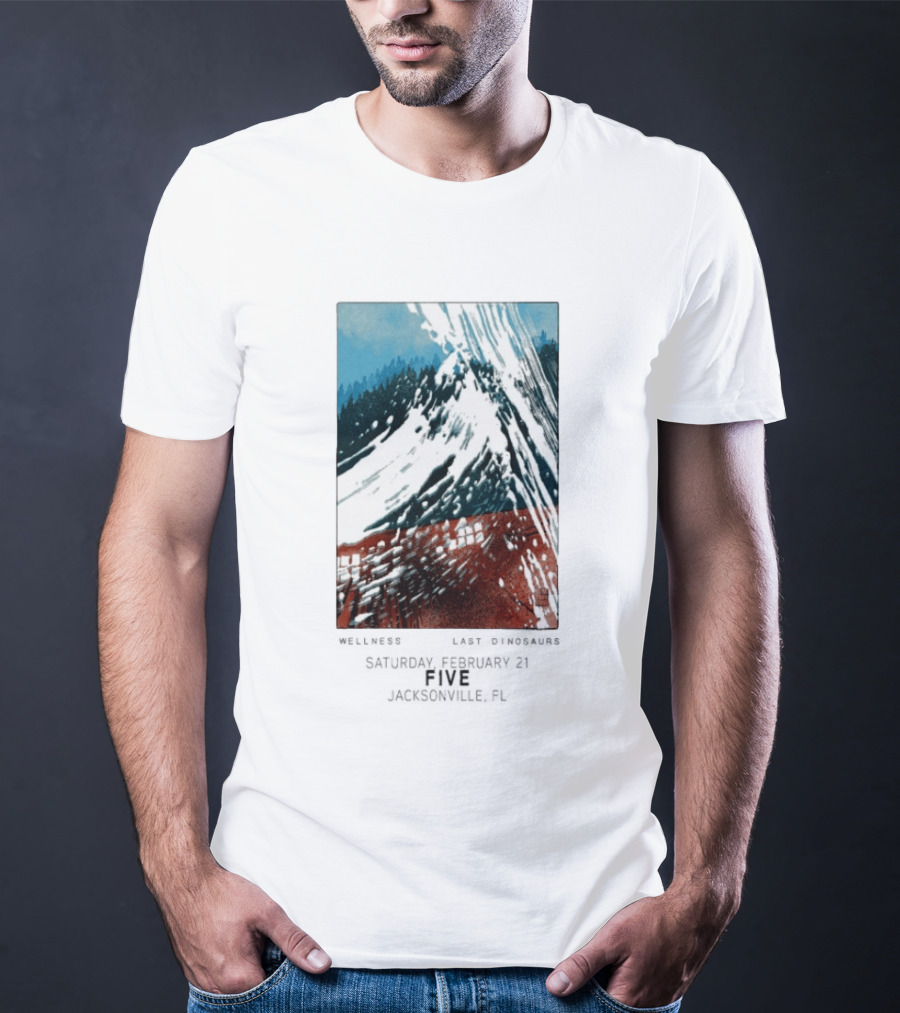 Last Dinosaurs Jacksonville FL Feb 21 2026 Mountain Scene T-Shirt