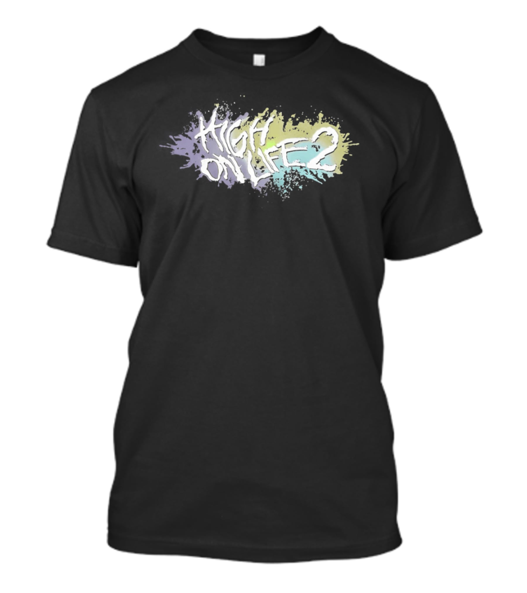 High On Life 2 Paint Splatter Pastel Abstract T-Shirt