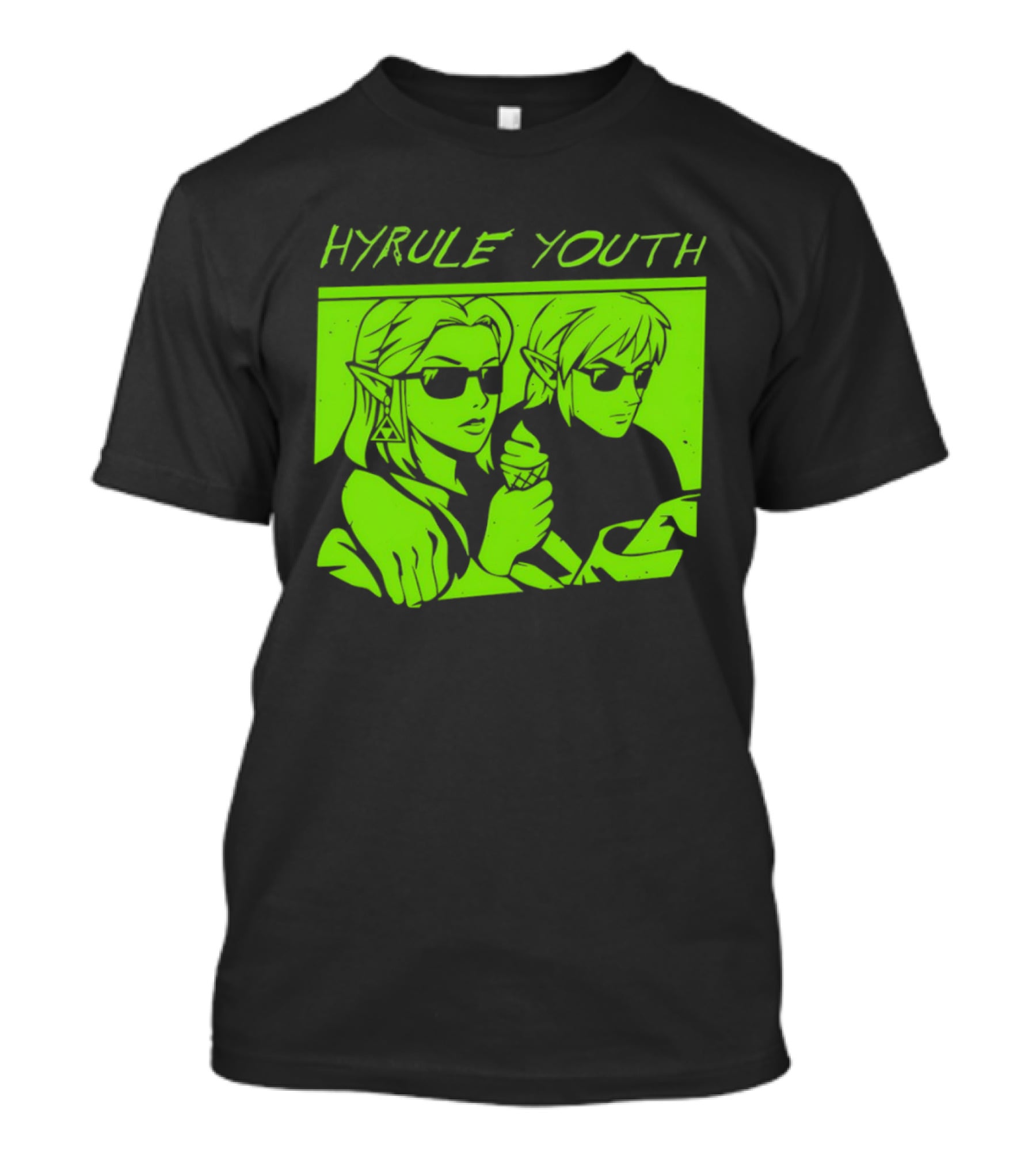 Hyrule Youth The Legend Of Zelda Sunglasses And Ice Cream T-Shirt