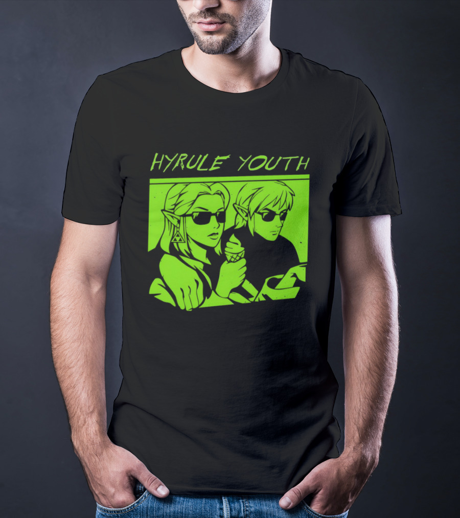 Hyrule Youth The Legend Of Zelda Sunglasses And Ice Cream T-Shirt