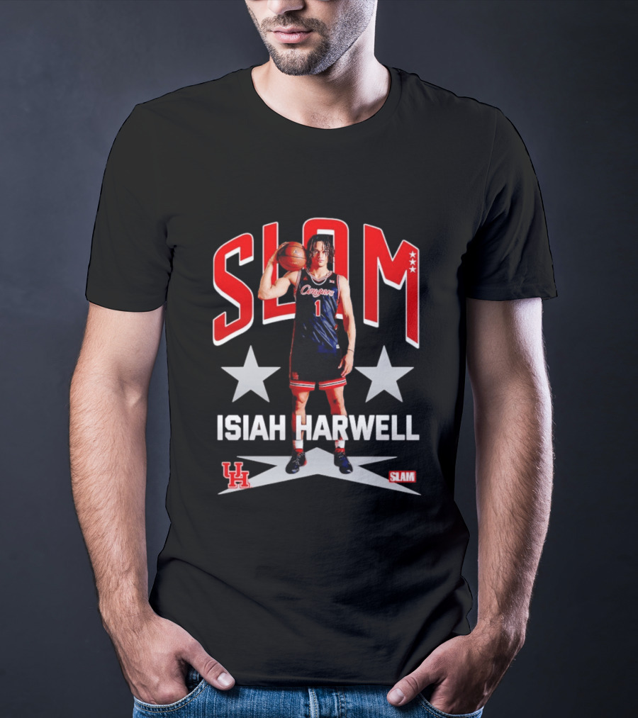 Slam Isiah Harwell Houston Cougars Basketball Remix T-Shirt