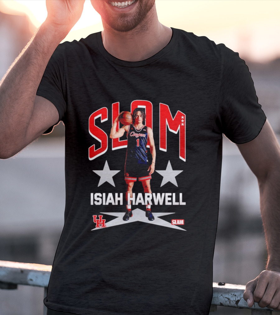 Slam Isiah Harwell Houston Cougars Basketball Remix T-Shirt