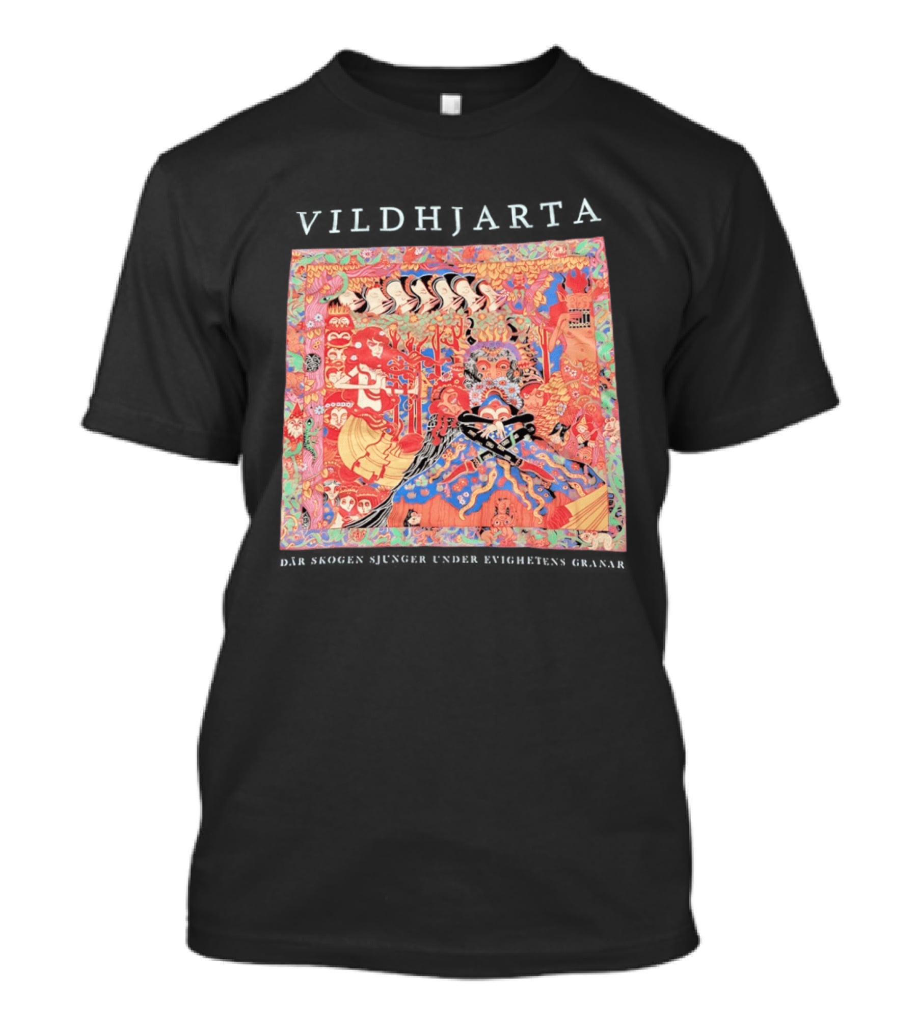Vildhjarta Där Skogen Sjunger Under Evighetens Granar Psychedelic Fantasy Forest Band T-Shirt